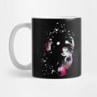 Havanese Bolonka dog, painted with splashes Mug